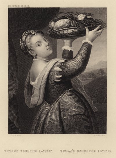 ティツィアーノの娘ラビニア 作： Tiziano Vecelli